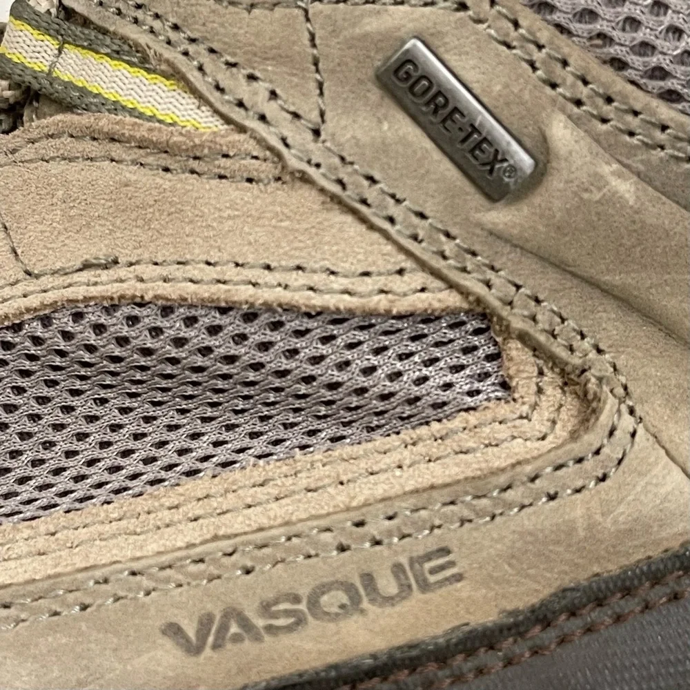 Vasque Vibram Tan and Gray Gore-Tex Hiking Boots - Picture 9 of 11